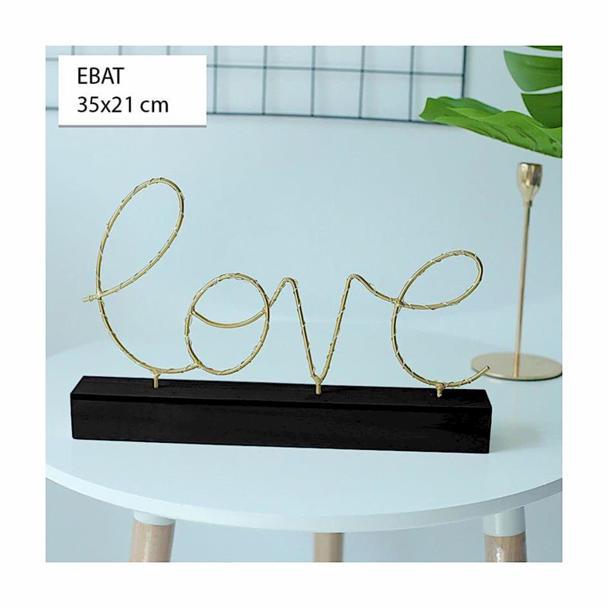 Aşk Love Yazılı Pilli Led Işık Ev Dekor Aydınlatma Lamba