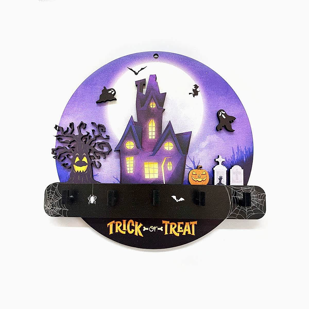 Halloween Cadılar Bayramı Temalı Duvar Dekor Askılık Anahtarlık