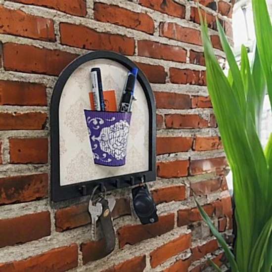 Saksı Şeklinde Duvar Askısı Kalemlik Organizer