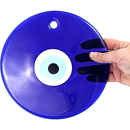 Büyük Boy 22 Cm Çap Delikli Nazar Boncuğu Nazarlık