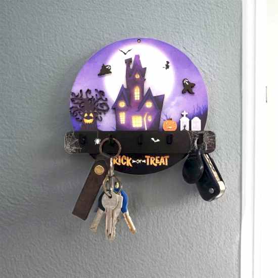 Halloween Cadılar Bayramı Temalı Duvar Dekor Askılık Anahtarlık