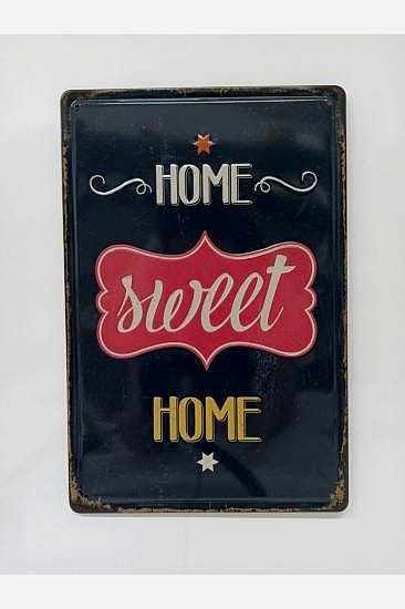 Home Sweet Home Yazılı 20x30 Metal Plaka