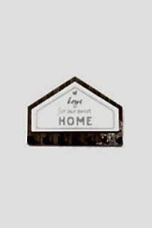 Gri Kahverengi Üçgen Keys For Home Askı Anahtarlık Dekor