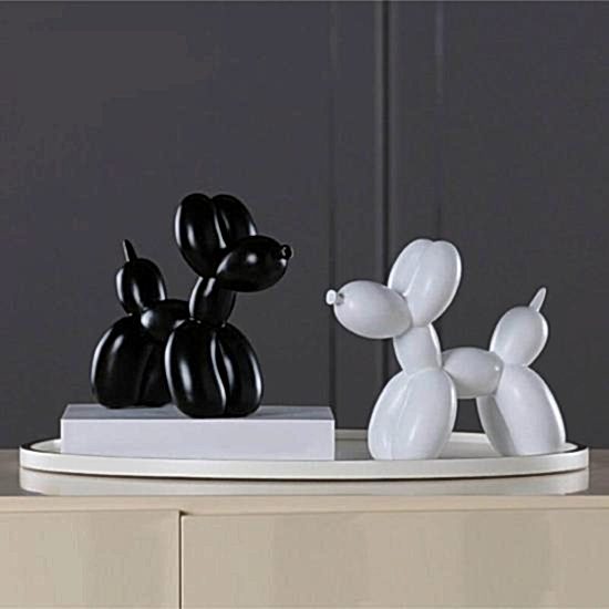 Modern Büyük Boy 20 Cm Sevimli Balon Köpek Biblo Dekor
